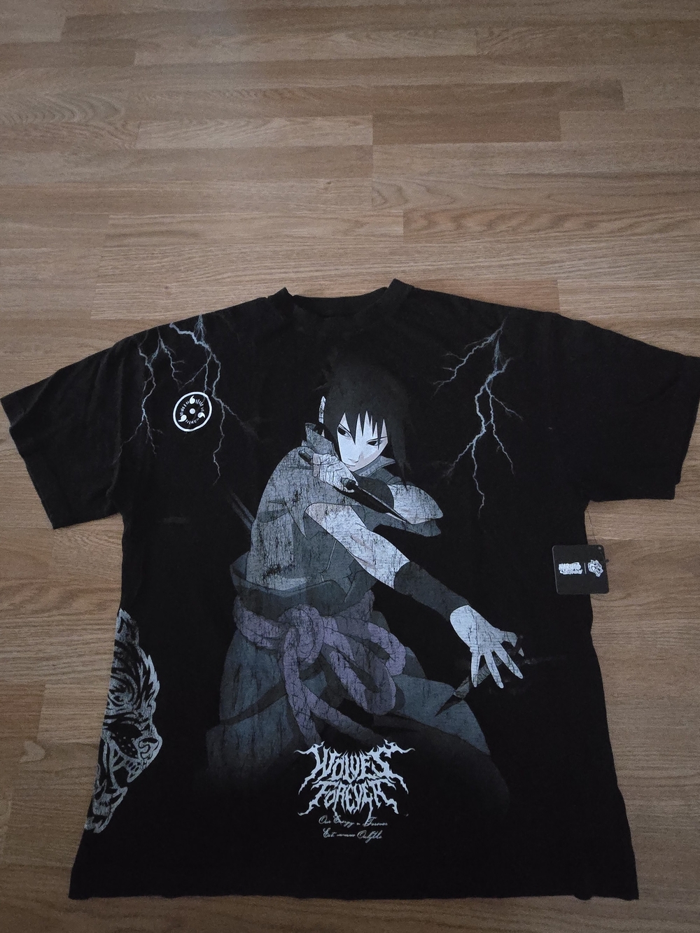 Wlbs Frbr Black Graphic Short-Sleeve Men's Tee
